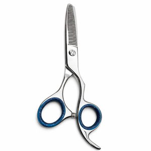 Professional Hair Thinning Scissors Stainless Steel Barber Cutting <b>Shears</b> Salon Hairdressing <b>Tool</b> Blue Handle Premium Quality - Product Image 1
