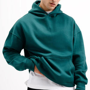 เสื้อฮู้ดผ้าฟลีซคอตตอน 100% ปรับแต่งได้สำหรับผู้ชาย ลายเรียบ สวมใส่สบาย น้ำหนักมาก มีฮู้ดขนาดใหญ่พิเศษสำหรับฤดูหนาว - Product Image 3