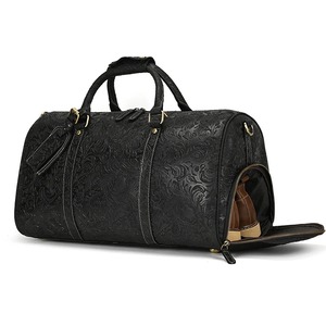 Bolsa de viaje de hombre de piel auténtica de alta calidad personalizada, bolsa de lona de piel auténtica Vintage al por mayor - Product Image 2