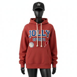 Sweat à capuche pour femme, lourd, 320 GSM, coton, polaire, chaud, couleur marron, broderie personnalisée, logo appliqué, basiques pour femmes, sweats à capuche - Product Image 1