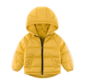 Chaqueta Acolchada de Poliéster 100% para Niños, Chaqueta Abrigada con Capucha y Bolsillos, Ropa Exterior Infantil - Product Image 4