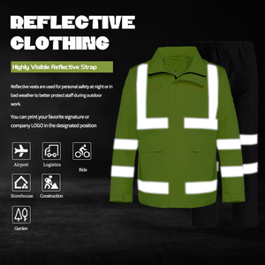Security WorkWear High Quality Hi Vis Reflective <b>Tape</b> Waterproof Suits Custom Winter Workwear Uniforms - Product Image 5