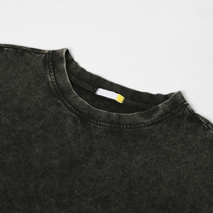 T-shirt à manches longues vintage uni de haute qualité pour femmes, personnalisable, respirant, en coton, grande taille, printemps automne, vente en gros - Product Image 3