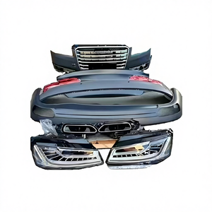 Kit carrosserie complet Audi A8 2011-2015, neuf, en plastique, pare-chocs avant/arrière, jupes latérales, lèvre avant, fixation par boulons, référence OE 4H0807065Q, pièces automobiles, garantie 6 mois - Product Image 1