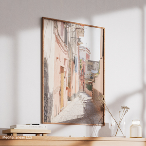 Hiện đại Địa Trung Hải đá đường phố & cảnh nông thôn HD in canvas trang trí nội thất với khung gỗ - Product Image 4