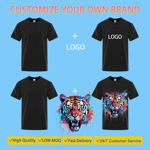 Logotipo personalizado DTG Serigrafía en blanco 180 Gsm 250 Gsm 300 Gsm Camiseta de algodón Camiseta para hombres Camiseta de gran tamaño para hombres - Product Image 4