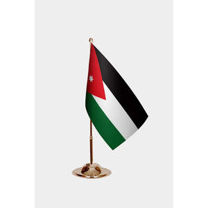 Drapeaux de bureau personnalisés Jordan, imprimés numériquement, en aluminium, polyester, soie, avec bannières et drapeaux personnalisables en tissu - Product Image 2
