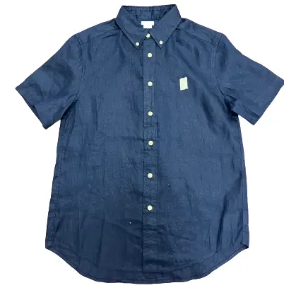 2022 New Arrival Summer shirt Men Short Sleeve Turn-down Collar Linen Embroidered Made in Viet Nam