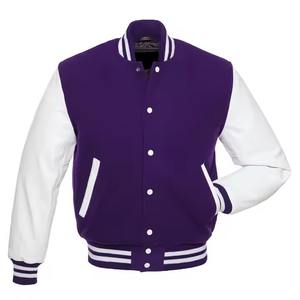 Insignia bordada de retales 3D de alta calidad, chaqueta de béisbol con logotipo personalizado para hombre, chaqueta universitaria de talla grande para invierno - Product Image 3