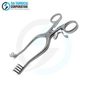 Rétracteur ouest en acier inoxydable avec traitement de surface mat non éblouissant Durable réutilisable pour une microchirurgie à réflexion de lumière réduite - Product Image 4