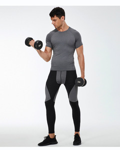 T-shirts personnalisés d'été pour hommes T-shirts à manches courtes en élasthanne pour hommes T-shirt à logo solide pour entraînement et vêtements pour hommes Livraison DDP - Product Image 5