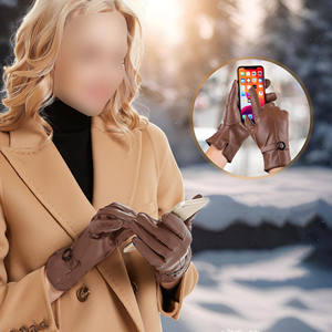 Gants en cuir tendance pour femmes, cuir de qualité supérieure, fabrication sur mesure, confortables, faciles à porter, produit en cuir tendance - Product Image 4