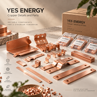 Pièces et composants en cuivre sur mesure, détails en cuivre conducteur de haute précision pour transformateurs électriques et équipements industriels