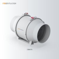 Ventilateur axial professionnel à haute pression de vent, sur mesure, à deux vitesses, avec moteur à rotor externe, équipement de ventilation