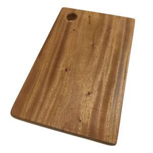 Grande planche à découper en bois d'acacia à manche naturel élégant et durable parfait pour couper en tranches et servir - Product Image 2
