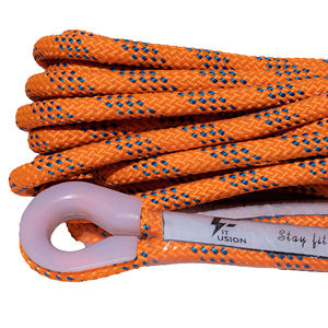 Corde en nylon orange de 14mm avec crochet Propriétés statiques fiables Corde d'escalade Kernmantle pour la sécurité en plein air pour l'utilisation de sauvetage en tournée - Product Image 5