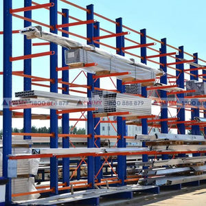 Personnalisé Double Simple Face Réglable Protection contre la Corrosion Entrepôt Autoportant Support de Stockage de Tuyaux Étagères Étagères Empilables - Product Image 3