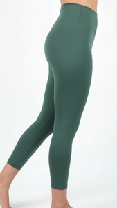 Leggings Deportivos de Cintura Alta Color Verde Jade para Mujer, Pantalones de Yoga de Compresión OEM Personalizados, Ropa Deportiva - Product Image 2