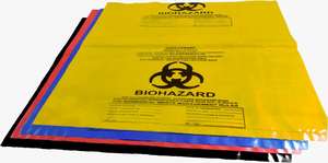 Grands sacs à ordures jetables jaunes résistants de 18*18inc et 80 microns de 4-6 gallons Biohazard pour les sacs à ordures épais médicaux et hospitaliers - Product Image 2