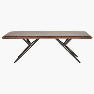 โต๊ะรับประทานอาหารไม้อะคาเซียแข็งเฟอร์นิเจอร์บ้านพับได้สำหรับอพาร์ทเมนต์หรือโรงแรมประกอบสำหรับห้องรับประทานอาหาร - Product Image 4