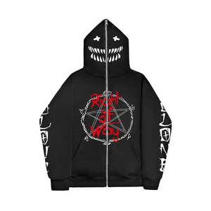 Sudadera con capucha de alta calidad, diseño único, cremallera completa, de secado rápido, forro polar para invierno, personalizable, tallas grandes, suministro al por mayor, ODM - Product Image 2