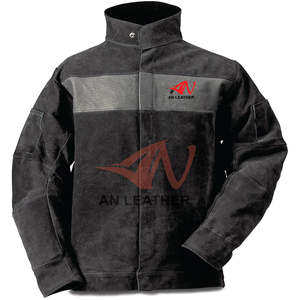 Veste de soudage en cuir fendu, veste de soudage en cuir, veste de sécurité - Product Image 5