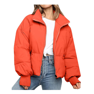 Latest Designer Ladies Padded Winter Bubble Cropped Warm Crop <b>Puffer</b> <b>Jacket</b> High Quality Sports Entertainment Product for <b>Women</b> - Product Image 4