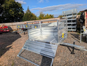 1 Ton Galvanised Mechanical Tipping Trailer Dump Trailer agricultural machinery equipment - Product Image 5