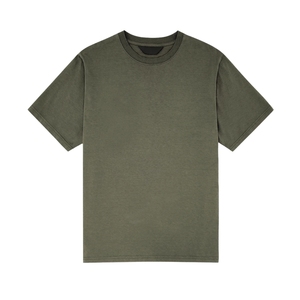 OEM T-shirt homme lourd et surdimensionné 100% coton décontracté style streetwear imprimé logo personnalisé lavé polyester/coton tissé - Product Image 6