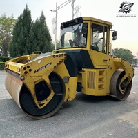 Rouleau compresseur BOMAG BW203 d'occasion, poids de travail 13 tonnes, double tambour, compacteur vibrant, modèle 2023, d'origine allemande, pour grandes constructions