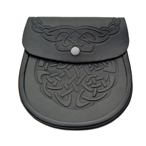 Sporran écossais en cuir fait main de haute qualité en gros avec un design unique, accessoire populaire pour kilt et sac, logo personnalisé - Product Image 1