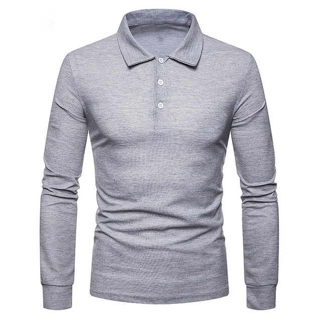 2026 New Design Mens Knitted Polo Shirt Full Sleeve Premium Quality Fabric Comfortable Fit For Daily Casual Use