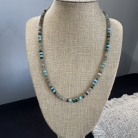 Collier vintage multicolore à petites perles, faible MOQ, en acier inoxydable, réglable, style bohème, bijoux de mode faits à la main pour les marques DTC