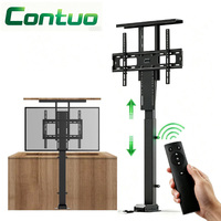 Support de télévision motorisé à télécommande pour plafond, mécanisme de support TV 1000 mm, réglage automatique de la hauteur, élévateur TV dissimulé pour armoire extérieure