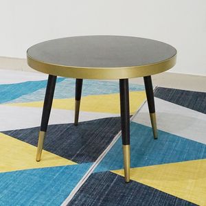 SFBT022-4 Chn CONE Bn <b>Sofa</b> with Tempered Glass Top <b>Black</b> Color - Product Image 3