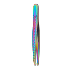 Professional Quality Beautifully Designed Custom Eyebrow Shaping <b>Tweezers</b> Sets Rainbow Multi-Color Eyebrow Plucking <b>Tweezers</b> - Product Image 3