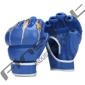 นวมชกมวยหนังวัวสำหรับฝึก MMA แบบมืออาชีพพร้อมโลโก้ตามสั่ง - Product Image 4