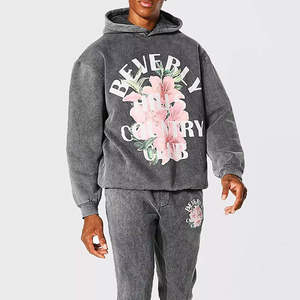 Service OEM, prix bas, survêtement décontracté pour homme à capuche, 100% coton, best-seller, coupe classique, broderie, impression par transfert thermique - Product Image 4