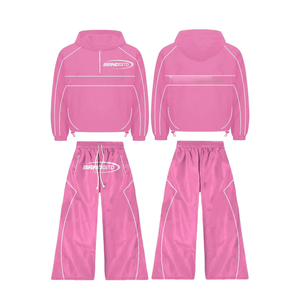 2025 Custom <b>Men</b> Sets Two Piece Custom Windbreaker <b>Shorts</b> and Jackets Tracksuit Reflective Nylon Two Piece Windbreaker Sets - Product Image 3