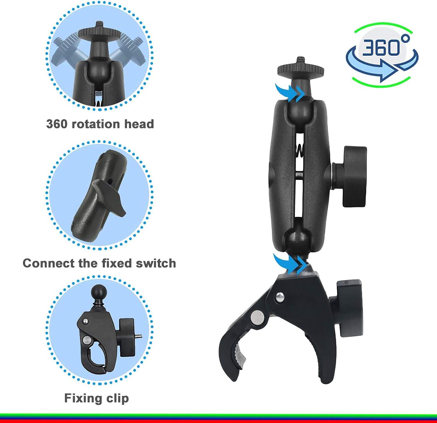 Insta360 Accessories Kit for GoPro Hero 12 Black Action & Sports Camera Accessories Set for Insta360 X4 X3 Mi SJCAM DJI AKASO