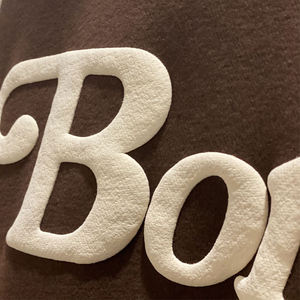 Sudadera con Capucha Personalizada al por Mayor para Hombre, Impresión 3D, Estilo Holgado, Sin Bolsillos, con Borde Cortado, Sudadera Corta de Algodón con Dobladillo sin Rematar - Product Image 3