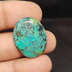 Turquesa Tibetana 100% Natural, Precio al por Mayor, Lote de Cabujes de Turquesa Tibetana Hechos a Mano para la Fabricación de Joyas - Product Image 2