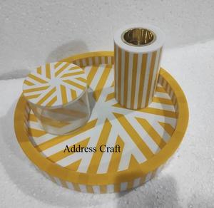 Ensemble de brûleurs d'encens Bakhoor en résine incrustée faits à la main Eid Ramadan Encens Mubkhar Oud Bakhoor Boîte et brûleur Mubkhara au meilleur prix - Product Image 3