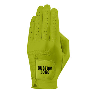 Vente en gros à bas prix Gants de golf confortables et colorés en cuir véritable Cabretta pour adultes Logo personnalisé Sports en peau de mouton - Product Image 3