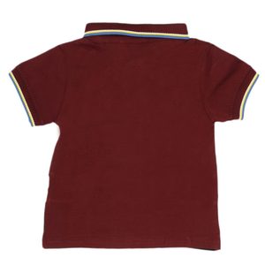 Camiseta Polo de Manga Corta para Niños - Color Granate - Product Image 2