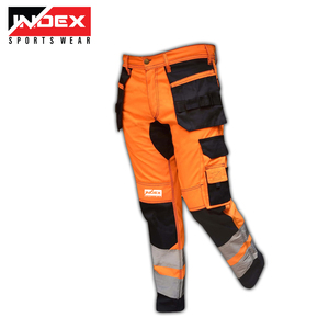 Ropa DE TRABAJO Pantalón de trabajador de construcción Seguridad general Hombres Monos Ventas al por mayor Ropa DE TRABAJO Pantalones unisex con rayas reflectoras - Product Image 5