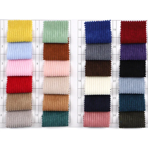 Tissu en velours côtelé 100% polyester vendu en usine pour rembourrage de voiture et de canapé et matériau de couverture en velours micro velours à tricoter - Product Image 1