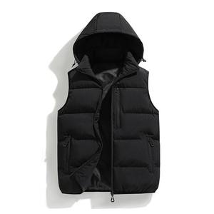 Gilet unisexe en toile fine tendance pour poisson-globe avec support amovible Chapeau d'hiver en fausse fourrure réversible résistant aux taches d'huile Logo personnalisé - Product Image 2