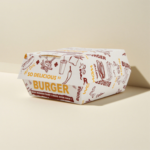 Emballages jetables haut de gamme imprimés, imperméables, doublés <span class=keywords><strong>d</strong></span>'éponge, portables, pour plats à emporter, fast-food, hamburgers, hot-dogs, poulet frit - Product Image 5