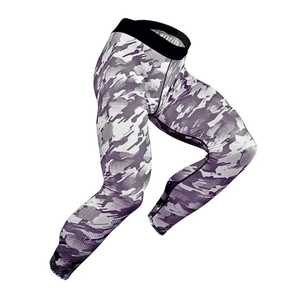 Conjunto de Compresión Deportiva para Hombre, Spandex y Poliéster, Impresión Digital, Secado Rápido, Transpirable, Ropa de Entrenamiento - Product Image 4